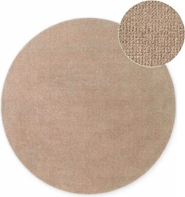Bézs kézi szövésű gyapjú kerek szőnyeg ø 200 cm Greenwich – Ted Baker