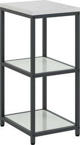 vidaXL Konyhai Tárolás polcokkal tárolóval Ezüst 60 x 50 x 92 cm Acél