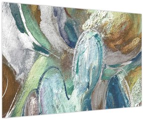 Kép - Absztrakt figurás festészet (90x60 cm)