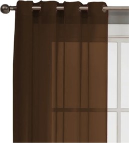 Függöny Fátyol átvezető függöny 145x250 cm barna