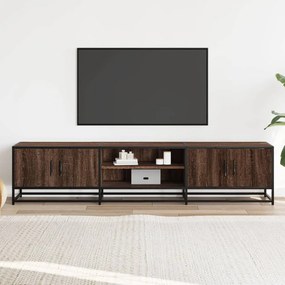 barna tölgy színű szerelt fa TV-szekrény 180 x 35 x 41 cm