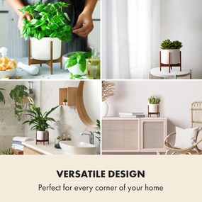 Fox & Fern Thorn, virágcserép, állvánnyal, 50-es évek stílusa, 2 méret