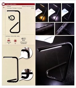 Paulmann 95424- LED/4,5W Dimmelhető érintős asztali lámpa FLEXLINK 5V/USB fekete