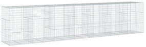 horganyzott vas gabion kosár fedéllel 700 x 100 x 150 cm