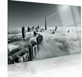 Kép - Felhőkarcolók Dubaiban (üvegen) (70x50 cm)