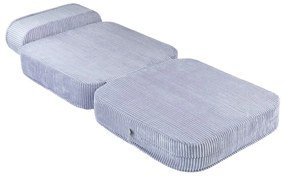 Kék kordbársony gyerek fotel Flip – Wigiwama