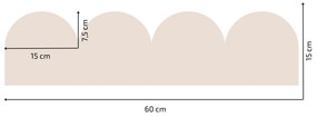 PIPPER. Textil öntapadó tapéta - Mini Ív - Barna színű Szín: Sötét