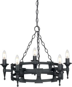 Elstead Lighting SAXON SAX5-BLK Csillár 5x60W/E14