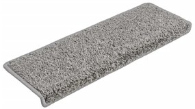10 db szürke lépcsőszőnyeg 65x21x4 cm