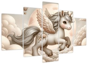 Kép - Egyszarvú a felhőkben (150x105 cm)