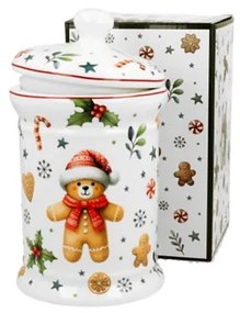 Porcelán keksztároló 11x19cm, 800ml, dobozban, Christmas Cuties