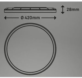Briloner 7080-015 - SLIM LED 22W 230V 2700-6500K dimmelhető + távirányító