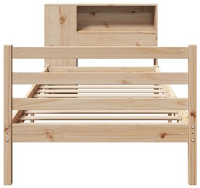 tömör fenyőfa könyvespolcos ágy matrac nélkül 100 x 200 cm