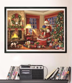 Karácsonyi Santa&#039;s Gift 1000 db-os puzzle Clementoni