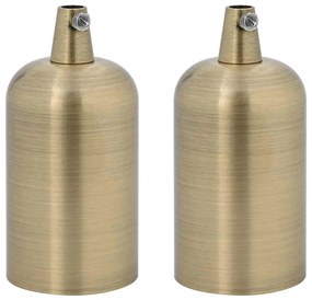 2 db bronz lámpatartók E27