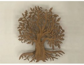 Li-Go 23673/DUB2 - LED fali dekoráció LED/10W/5V 20000 mAh 45x55 cm tölgy + távirányító