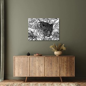 Üveg kép - Egzotikus kert (70x50 cm)