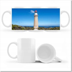 Nyomott mintás bögre Világítótorony