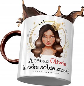 Bordó bögre Olívia Barátnőjének Nyomtatott Fotóval