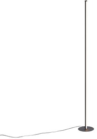 Design állólámpa fekete LED-del, érintődimmerrel - Clutch