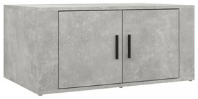 betonszürke szerelt fa dohányzóasztal 80 x 50 x 36 cm