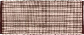Borvörös-natúr színű kézi szövésű gyapjú futószőnyeg 80x170 cm Talo – noo.ma