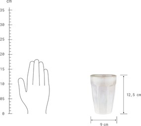 BERGAMO Latte Macchiato bögre 330ml, fehér