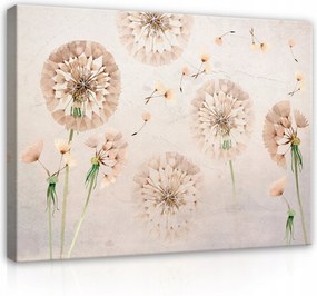 Vászonkép Pitypang Bézs A Nappaliba Hálószoba Konyha Modern 100x70