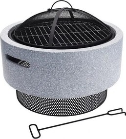Indus tűzrakó tál grillráccsal 52 cm
