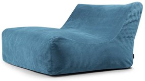 Kék kordbársony babzsákfotel Sofa Lounge – SLOWDOWN