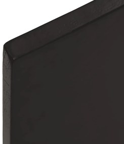 sötétbarna kezelt tömör fa fürdőszobai pult 100x60x2 cm