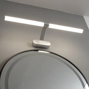 Brilagi - TUBEO LED fürdőszobai tükörvilágítás, 8 W, 230 V, 60 cm, IP44, ezüstszínű