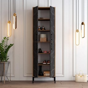 Berlin A - Walnut, Black Marble