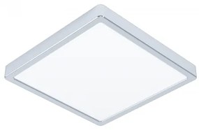 LED panel , 20W , falon kívüli , négyzet , meleg fehér , króm keret , IP44 , EGLO , FUEVA 5 , 99269
