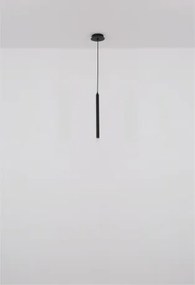 Globo 15629-3 Függeszték fém fekete matt, akril szaténozott, átlátszó, fekete PVC kábel, ø: 240mm, M: 1200mm, 3x G9 LED 4W 230V izzók nélkül