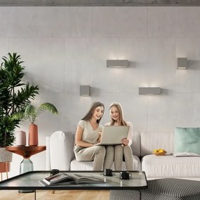 Sollux SL.0871 - LEO fali lámpa 1xE27/60W/230V szürke