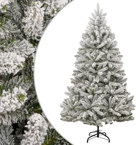 vidaXL csuklópántos műkarácsonyfa hóval 300 cm