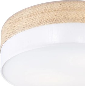 Mennyezeti lámpa SIRJA BOHO 2xE27/15W/230V átmérő 45 cm bézs/fehér