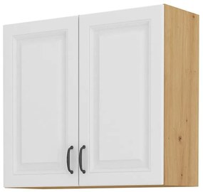 Felső konyhaszekrény Sheila 80 G 72 2F (artisan tölgy + fehér). 1032455