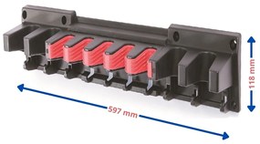 Kistenberg Akasztótartó MULTI HOLDER 597x128x118 fekete