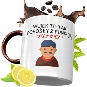 Bordó Bögre Bácsinak Születésnapi Ajándék fényképes nyomtatással