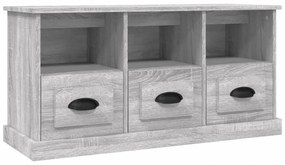 szürke sonoma színű szerelt fa TV-szekrény 100x35x50 cm