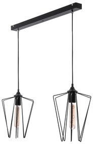 Jupiter 1643 - Csillár zsinóron SAO 2xE27/60W/230V fekete