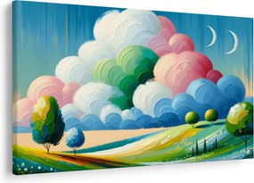 Kép - Tájkép felhővel (90x60 cm)