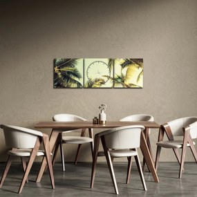 Kép kókuszpálmával (órával) (90x30 cm)