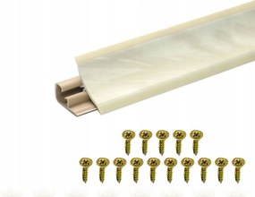 Konyhai szegélyléc Pvc sötét márvány Carrara 2,5m 15 csavar