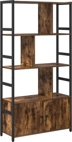 vidaXL Könyvespolc Füstölt tölgy 80 x 30 x 155,5 cm Faanyag