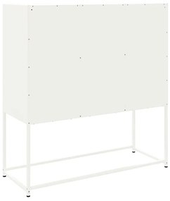 fehér acél magasszekrény 100,5 x 39 x 107 cm