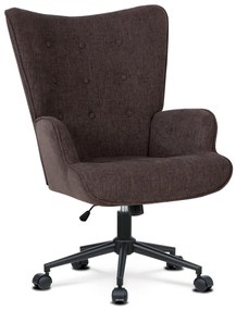 Füles Fotel Kerekekkel Barna Színben AK-491