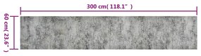 mosható betonmintás bársony konyhaszőnyeg 60 x 300 cm